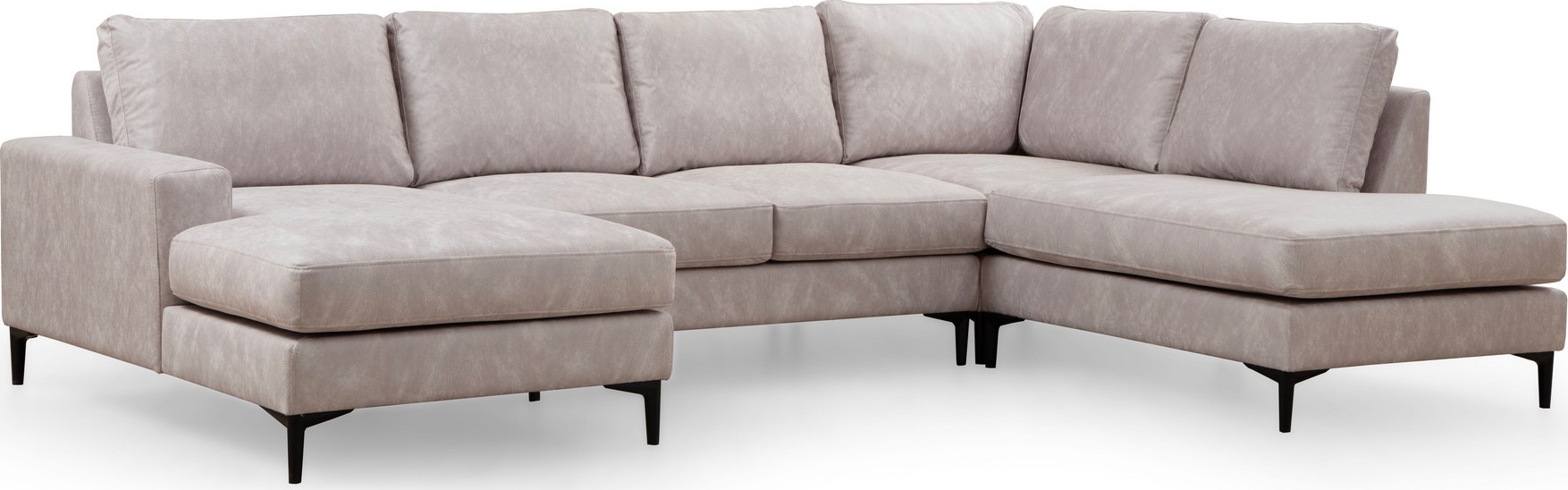 Braga U-Sofa rechts - Beige