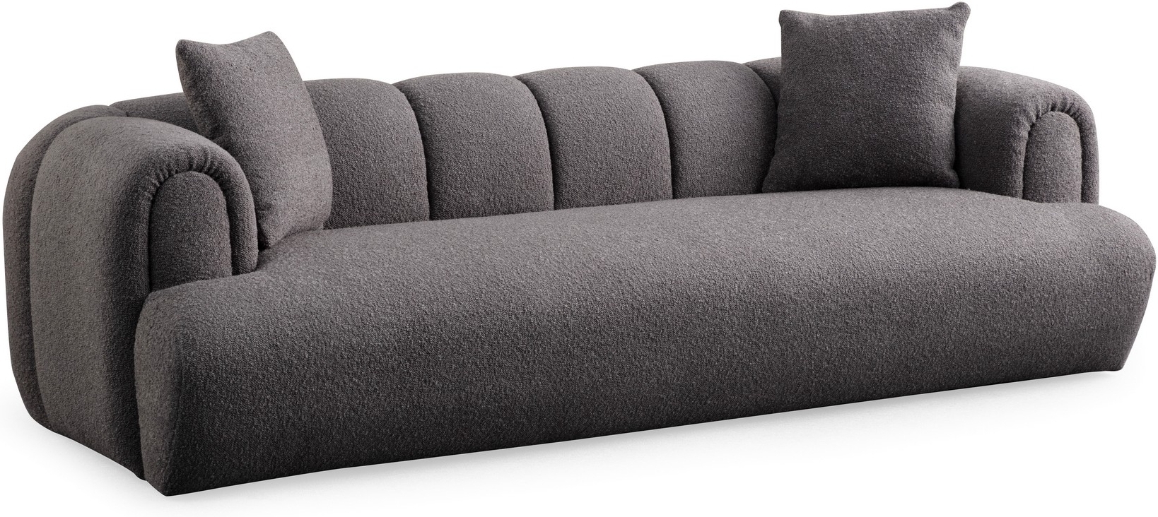 Puffy 3-Sitzer-Sofa - Anthrazit