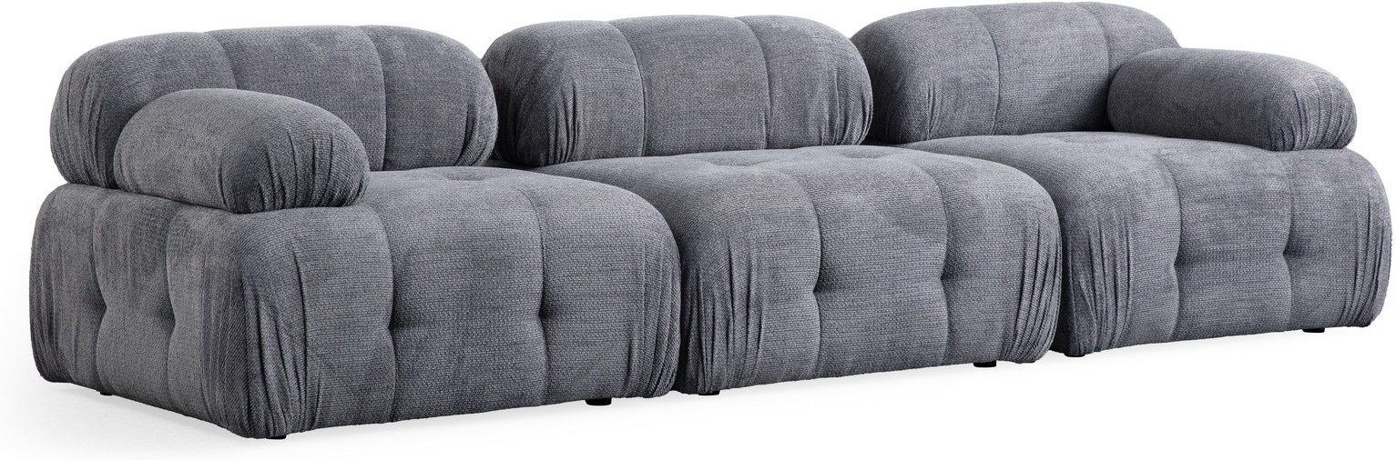 Petite 3-Sitzer-Sofa - Grau