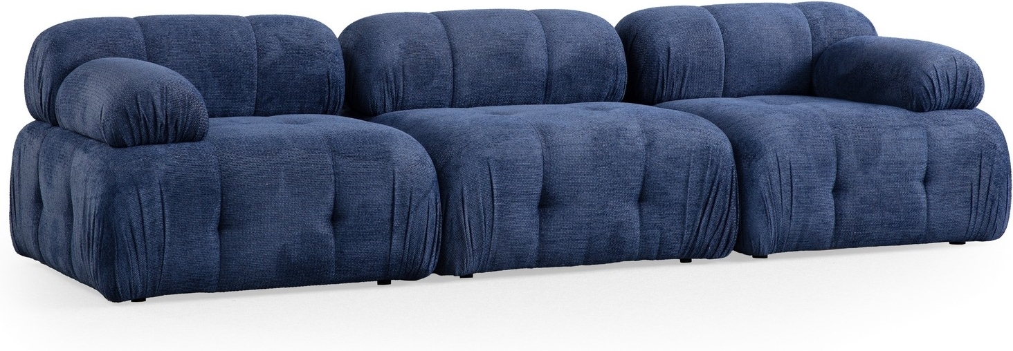 Petite 3-Sitzer-Sofa - Blau