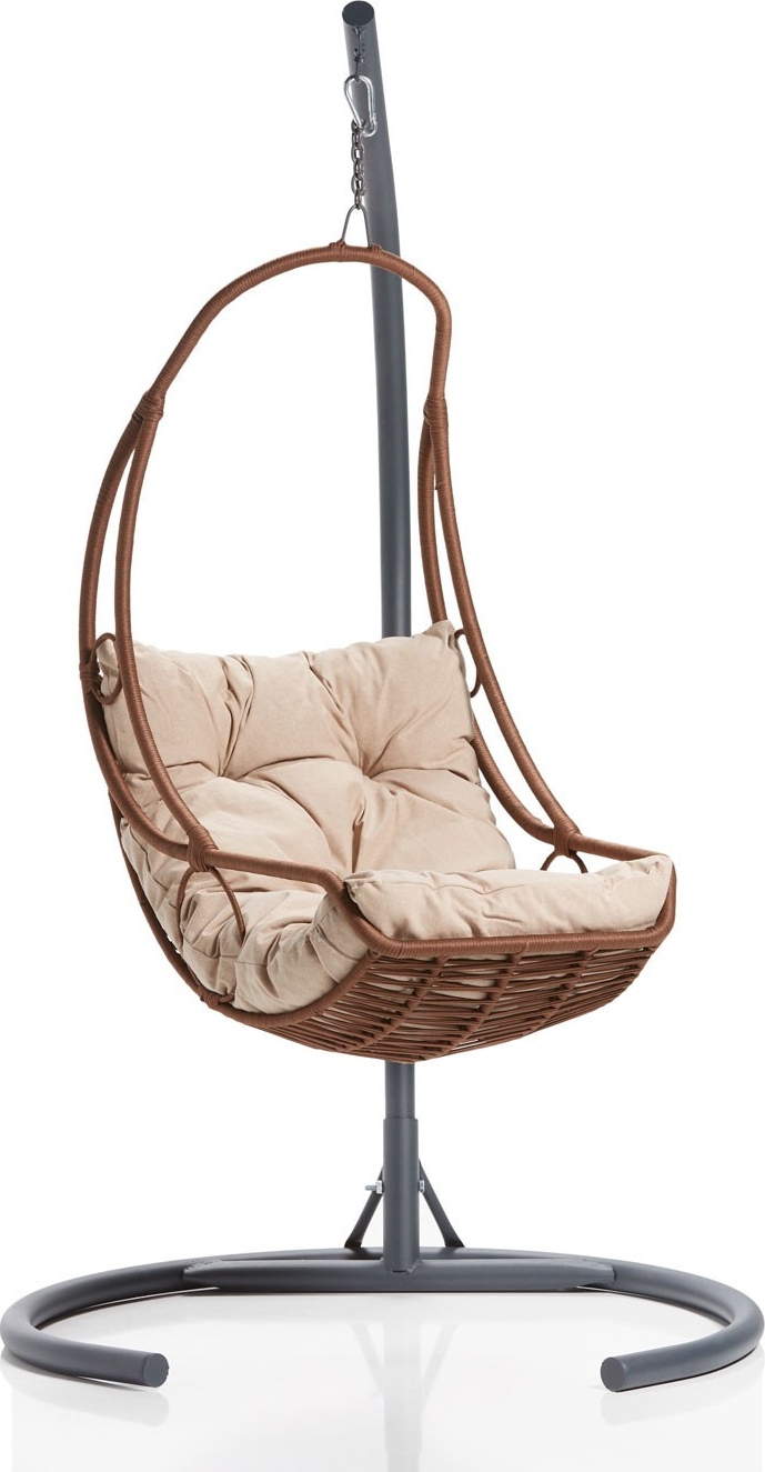 Floria Hängesessel - Beige/Grau/Braun + Floria Hängesessel - Beige/Grau/Braun +