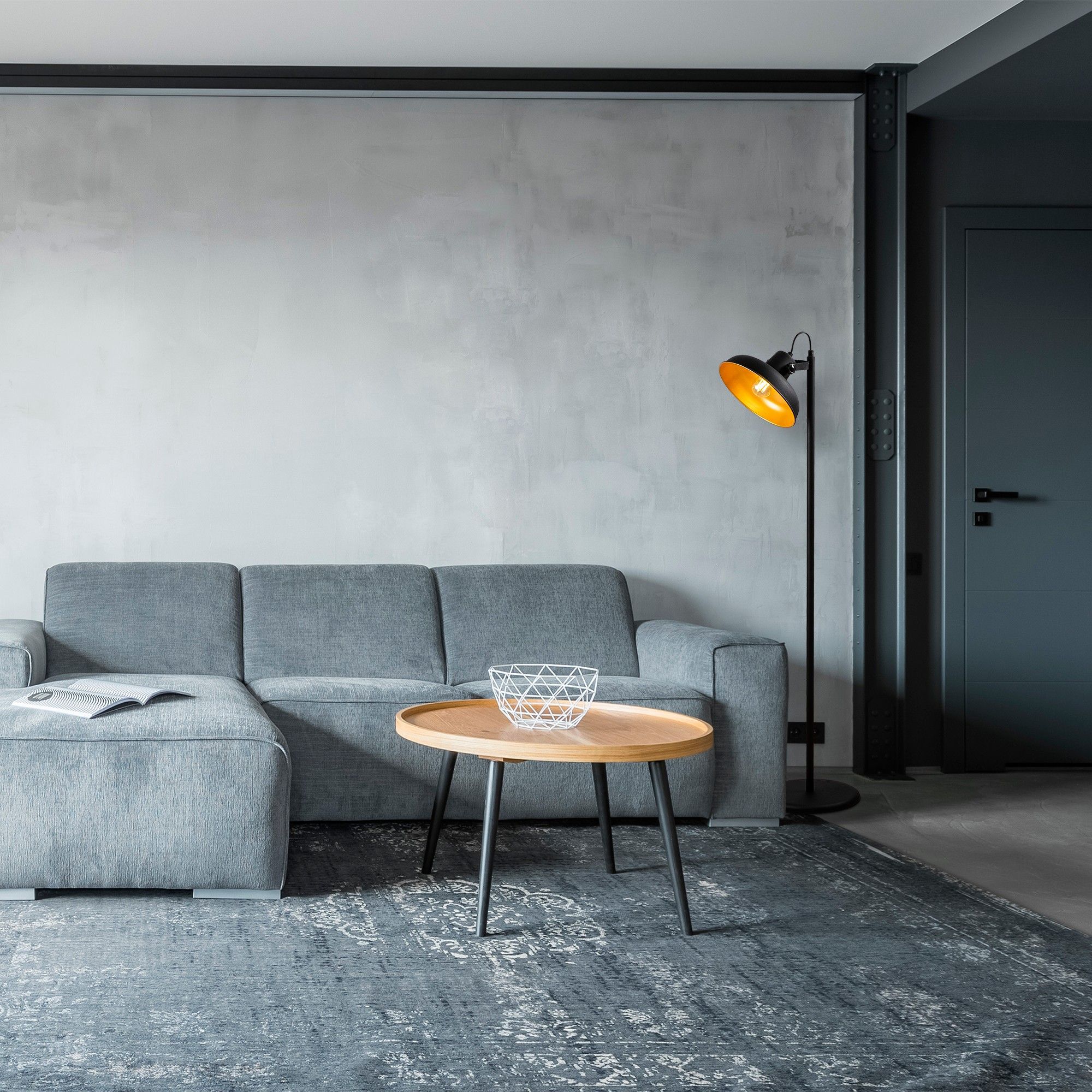 Wie Stehlampe 7 - Schwarz/Gold Wie Stehlampe 7 - Schwarz/Gold