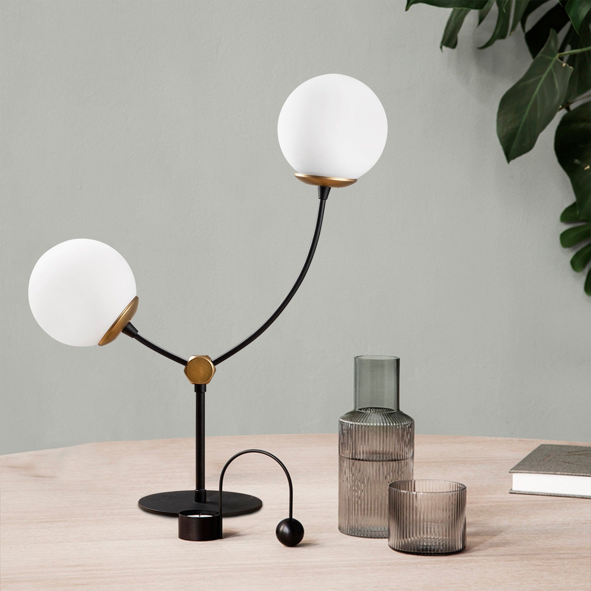 Chromozom Tischlampe - Schwarz/Wei�