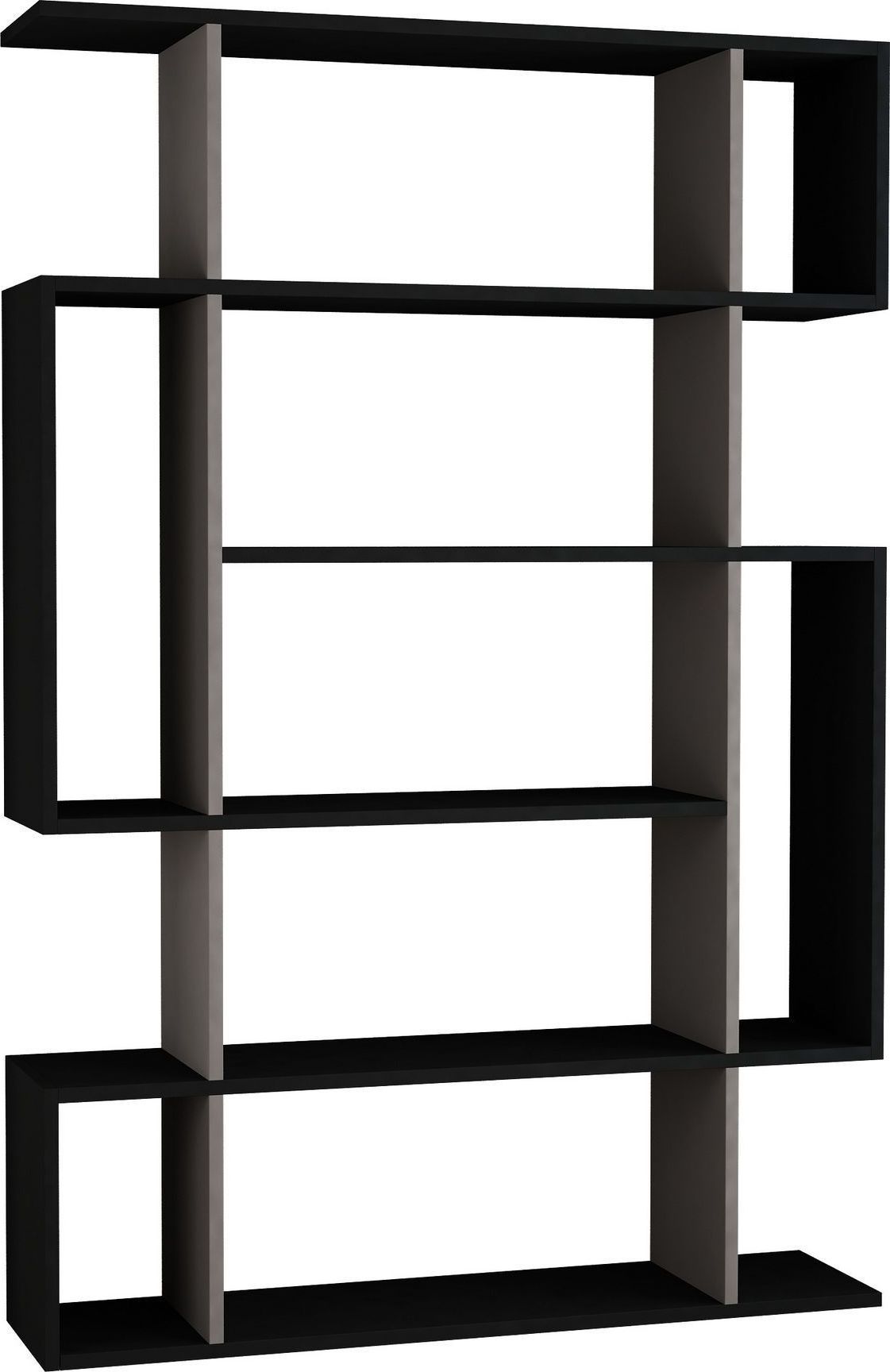 Mito B�cherregal - Anthrazit/helles Wildleder