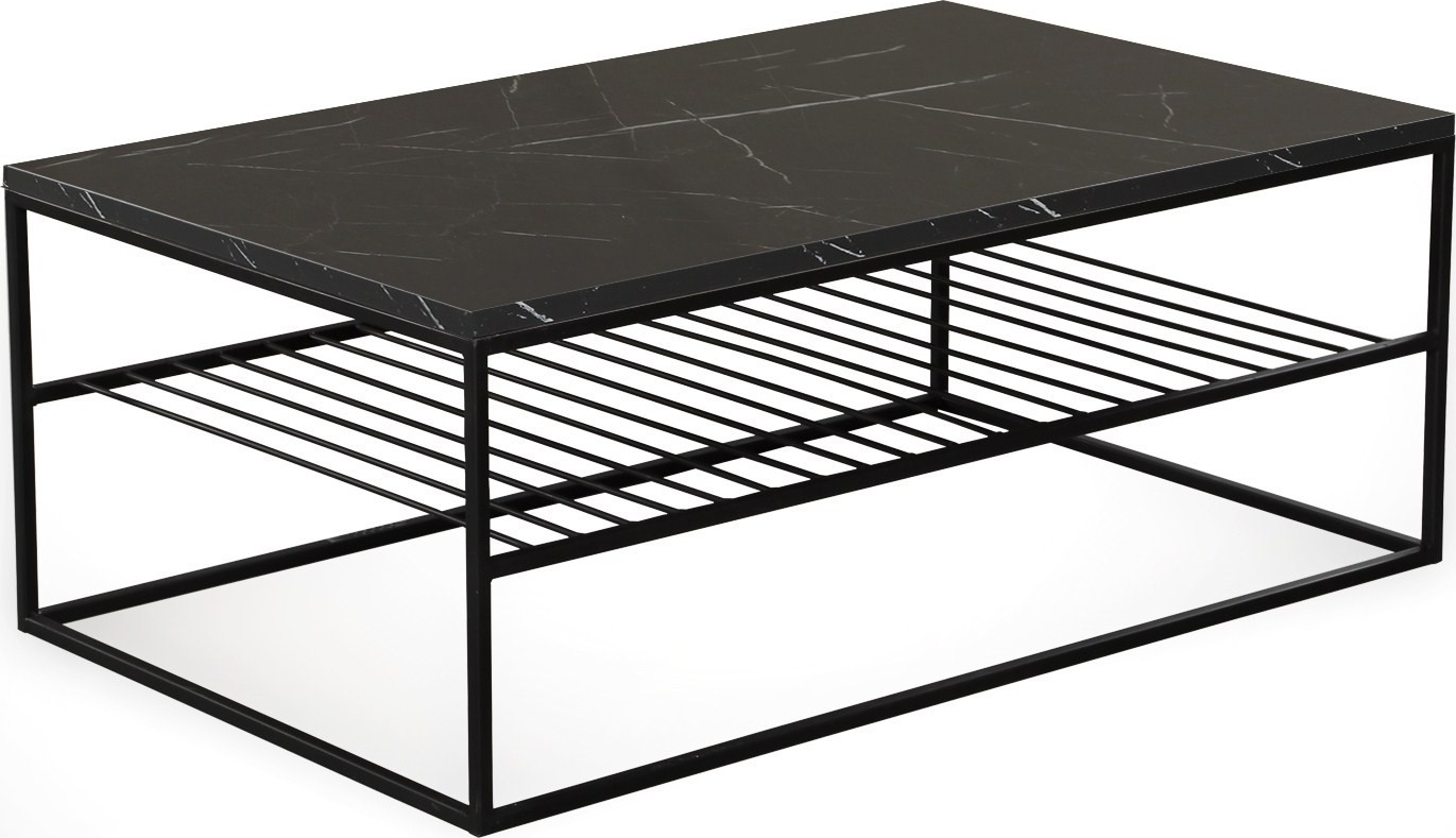 Etna Couchtisch Schwarz/Wei� - 95 x 55 cm