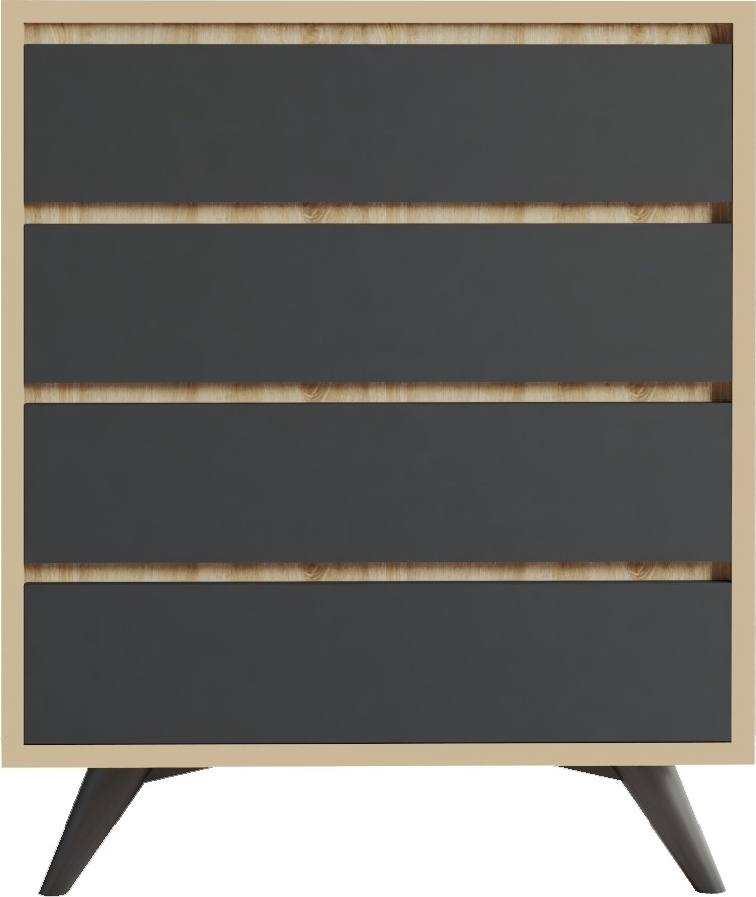 Suvera Kommode - Eiche/anthrazit