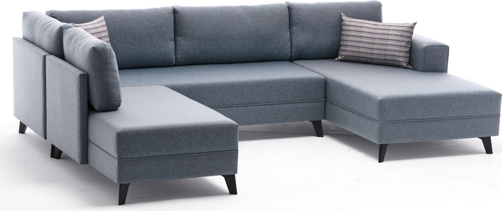Schlafsofa U-Modell - Blau