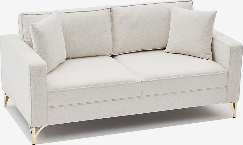 Berlin 2-Sitzer-Sofa - Cremewei�/Gold