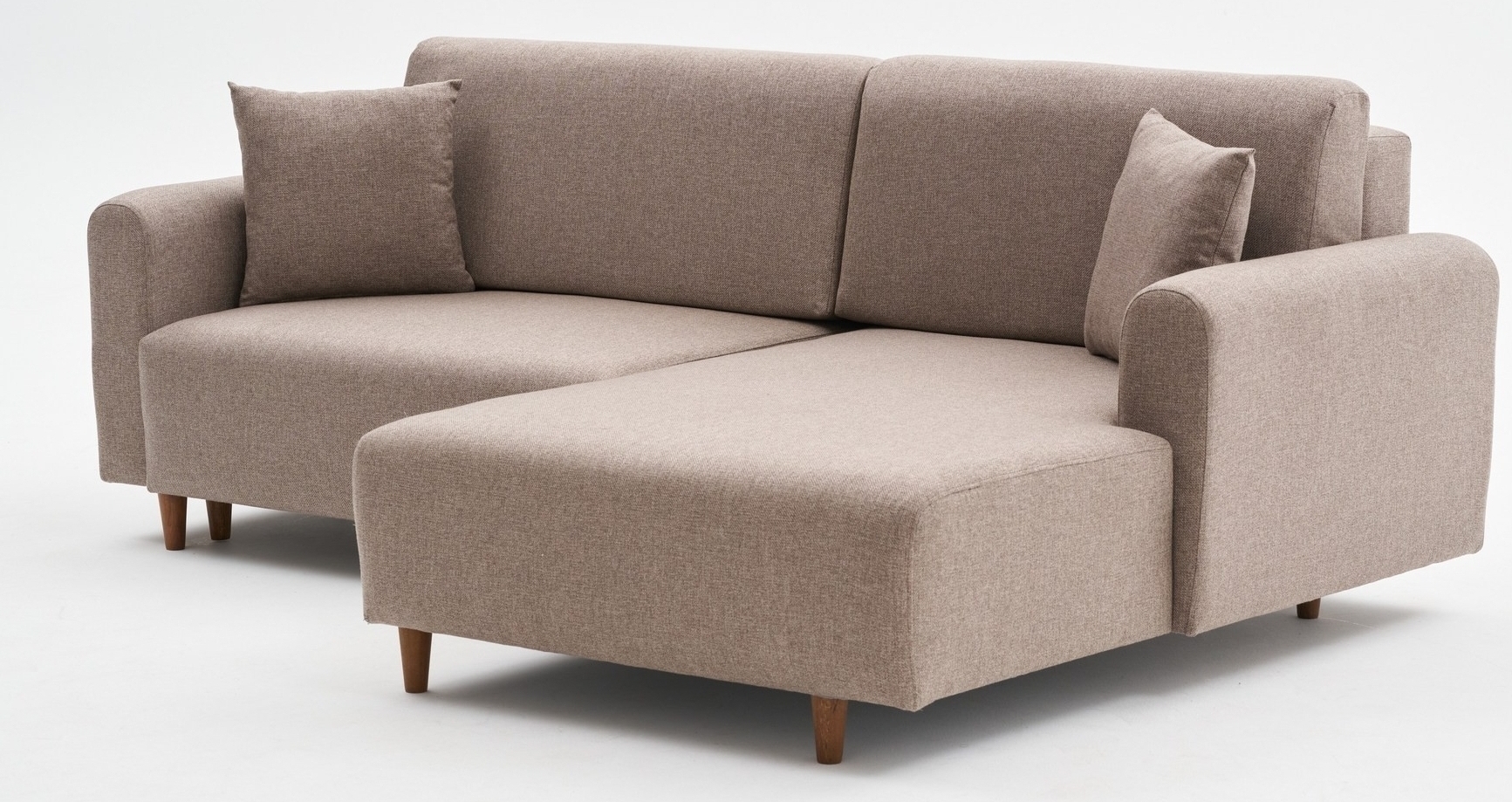 Mane Schlafsofa rechts - Braun