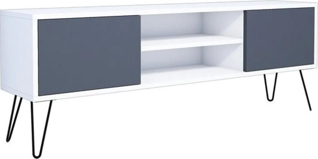 Medienbank Harry - Wei�/Anthrazit