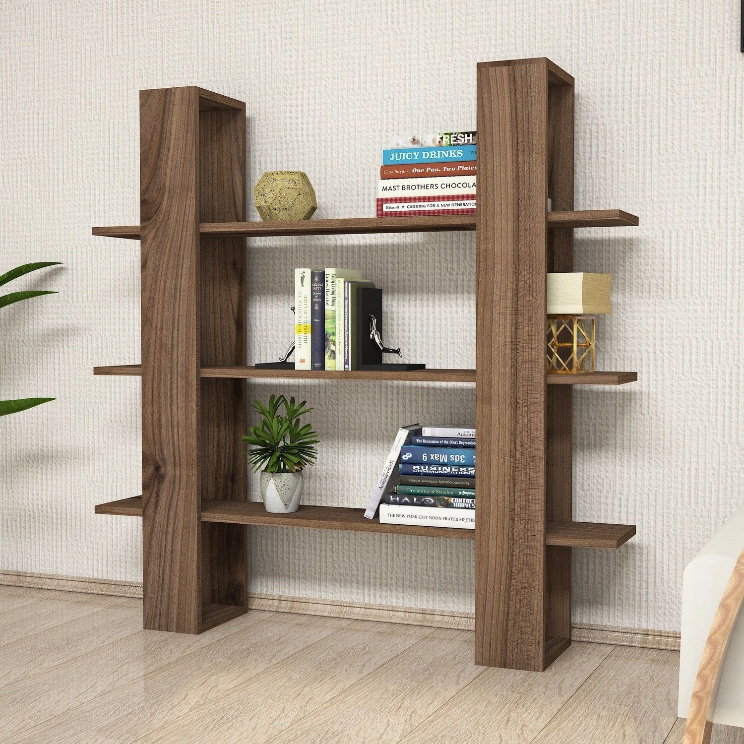 Bücherregal Ada - Nussbaum Bücherregal Ada - Nussbaum