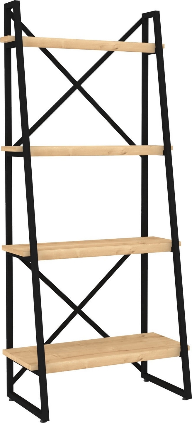 Alaro B�cherregal - Saphireiche/schwarz