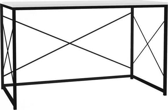 Arbeitstisch 121x60 cm - Wei�/Schwarz