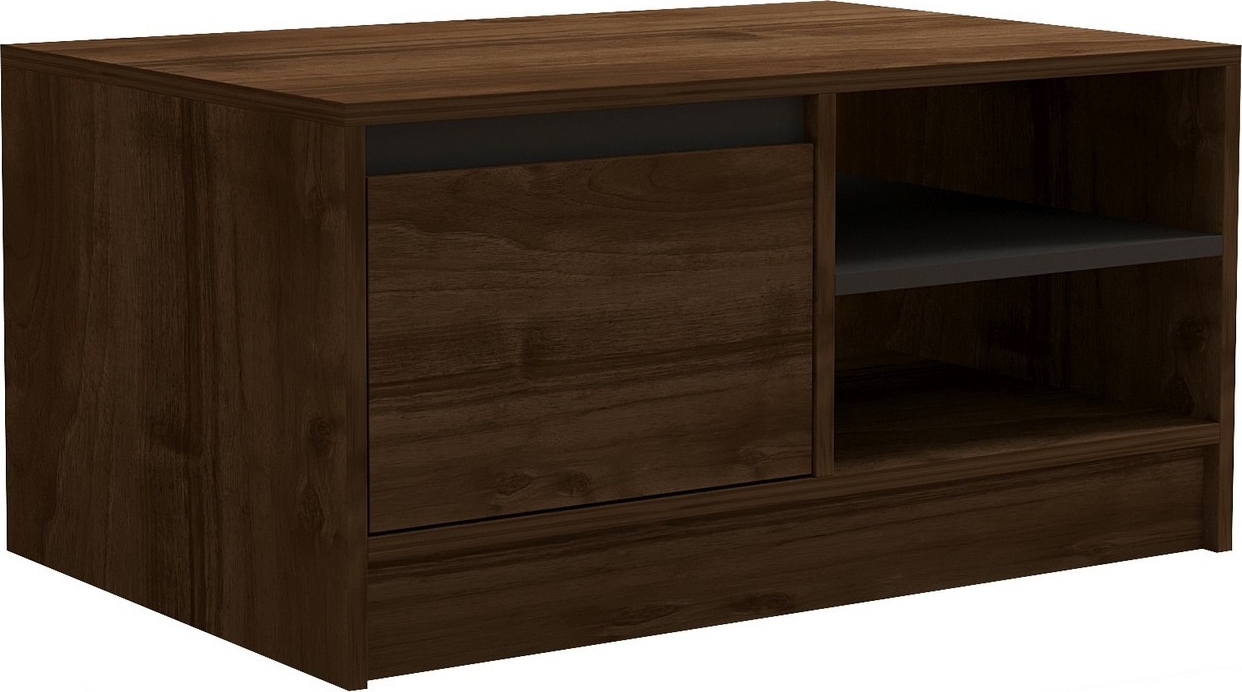 Ongu Couchtisch 90 x 60 cm - Walnuss/Anthrazit