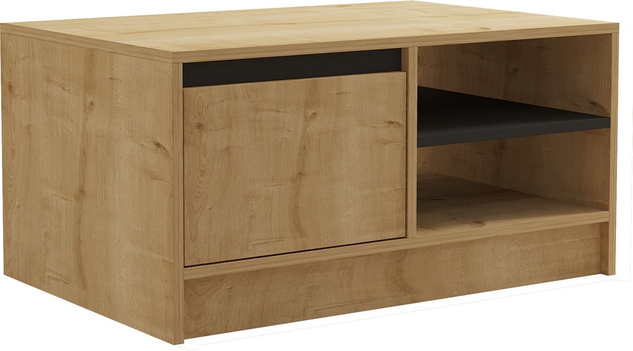 Sirek Couchtisch 90 x 60 cm - Saphireiche/Anthrazit