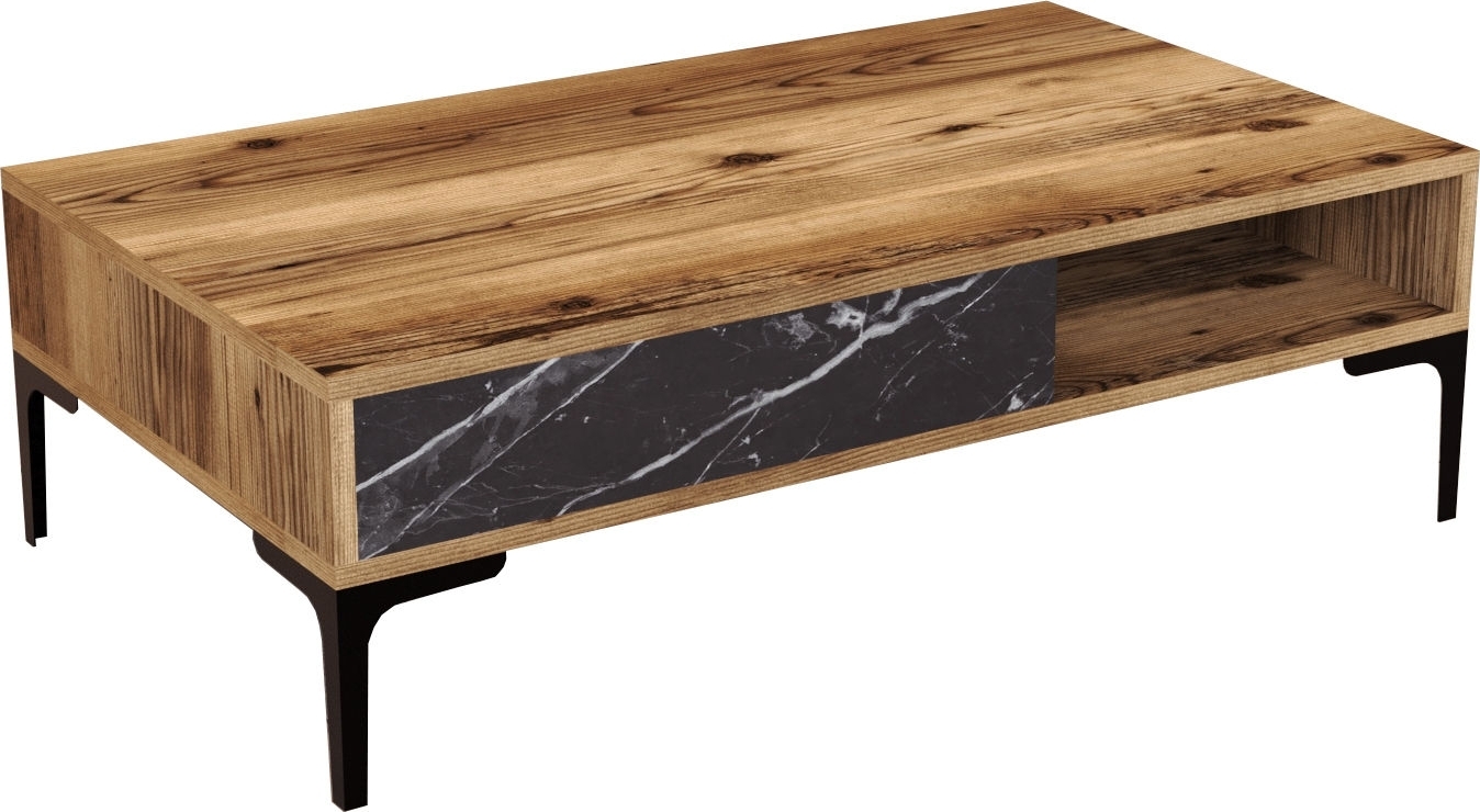 Istanbul Couchtisch 105 x 60 cm - Nussbaum/schwarz Istanbul Couchtisch 105 x 60 cm - Nussbaum/schwarz