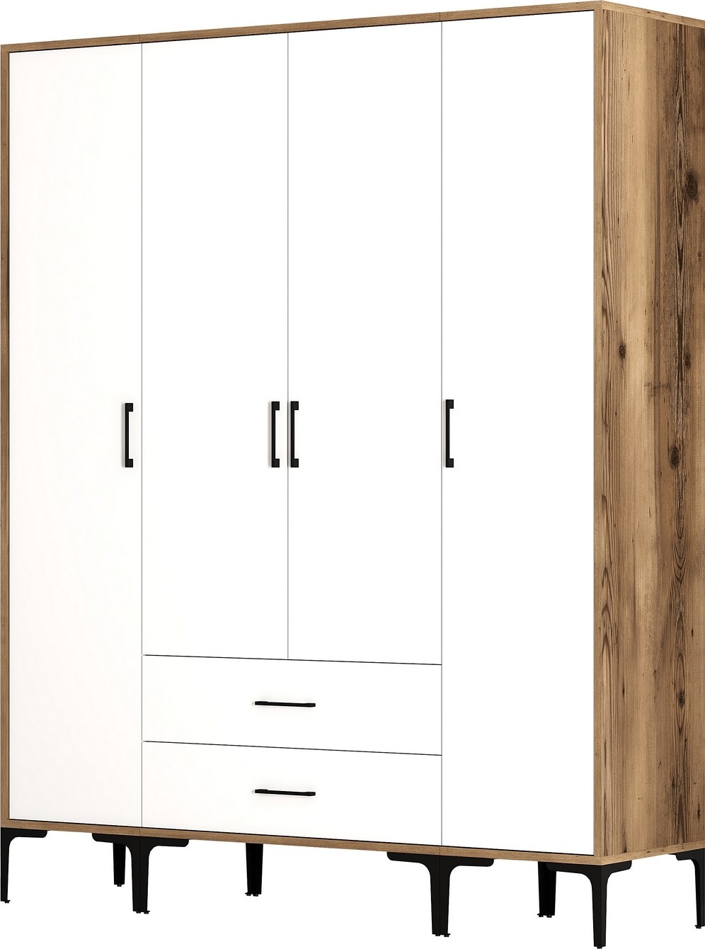 Kumsal Kleiderschrank 13 Walnuss/Weiß Kumsal Kleiderschrank 13 Walnuss/Weiß