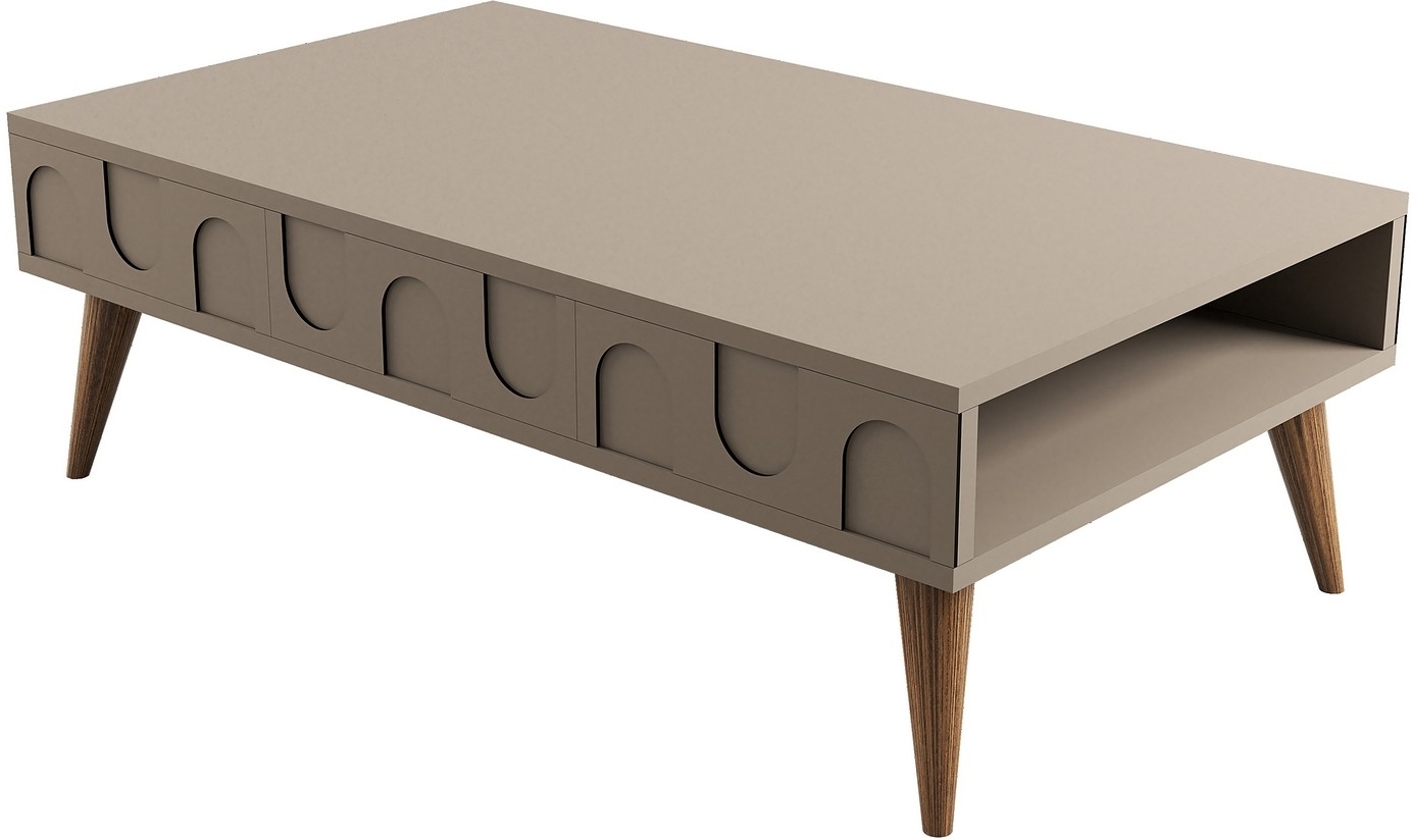 Lyon Couchtisch 105 x 60 cm - Braun/Walnuss