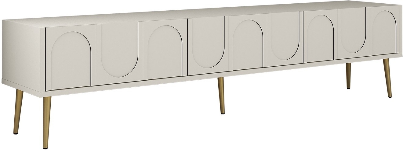 Lyon TV-St�nder - Creme/Gold