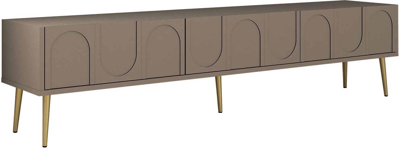 Lyon TV-St�nder - Braun/Gold