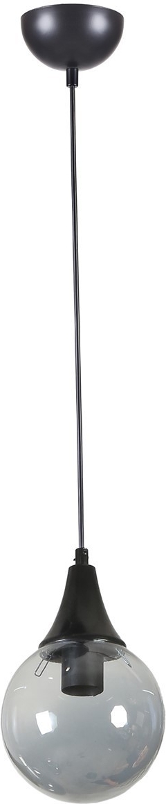 Afra Deckenleuchte - Schwarz/rauchfarbenes Glas Afra Deckenleuchte - Schwarz/rauchfarbenes Glas