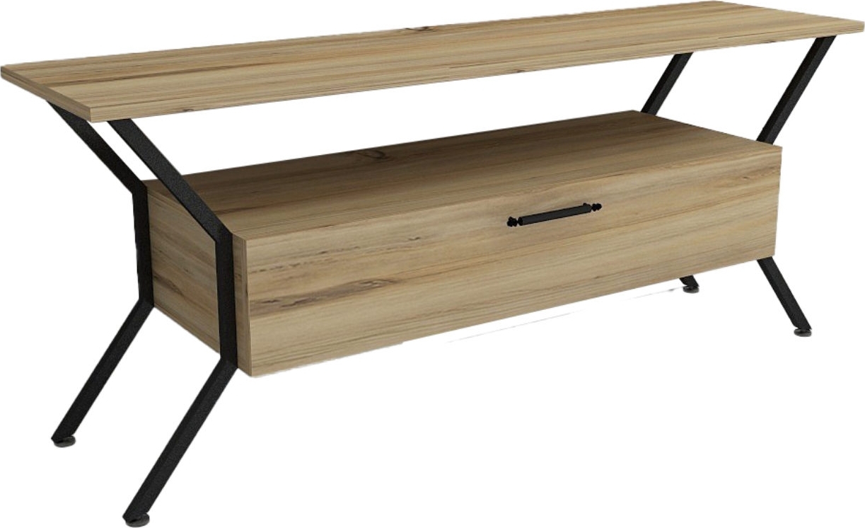 Tarz Medienbank - Eiche/schwarz