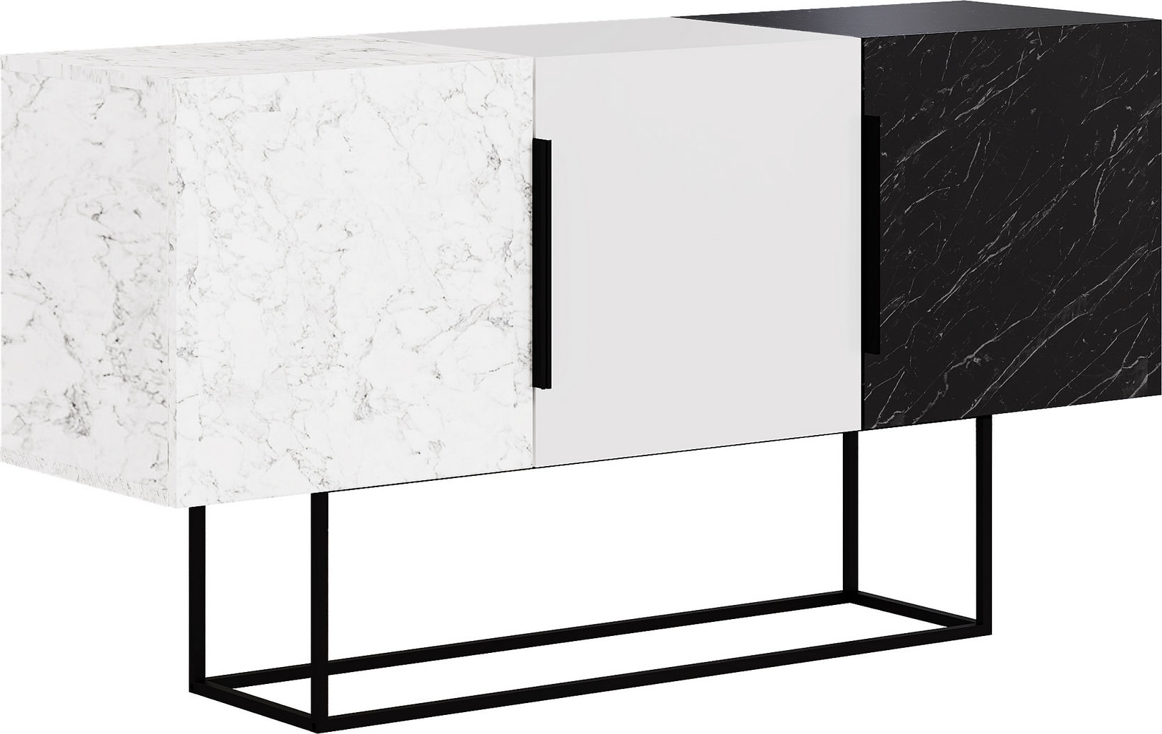 Tontini Sideboard - Wei�/Schwarz