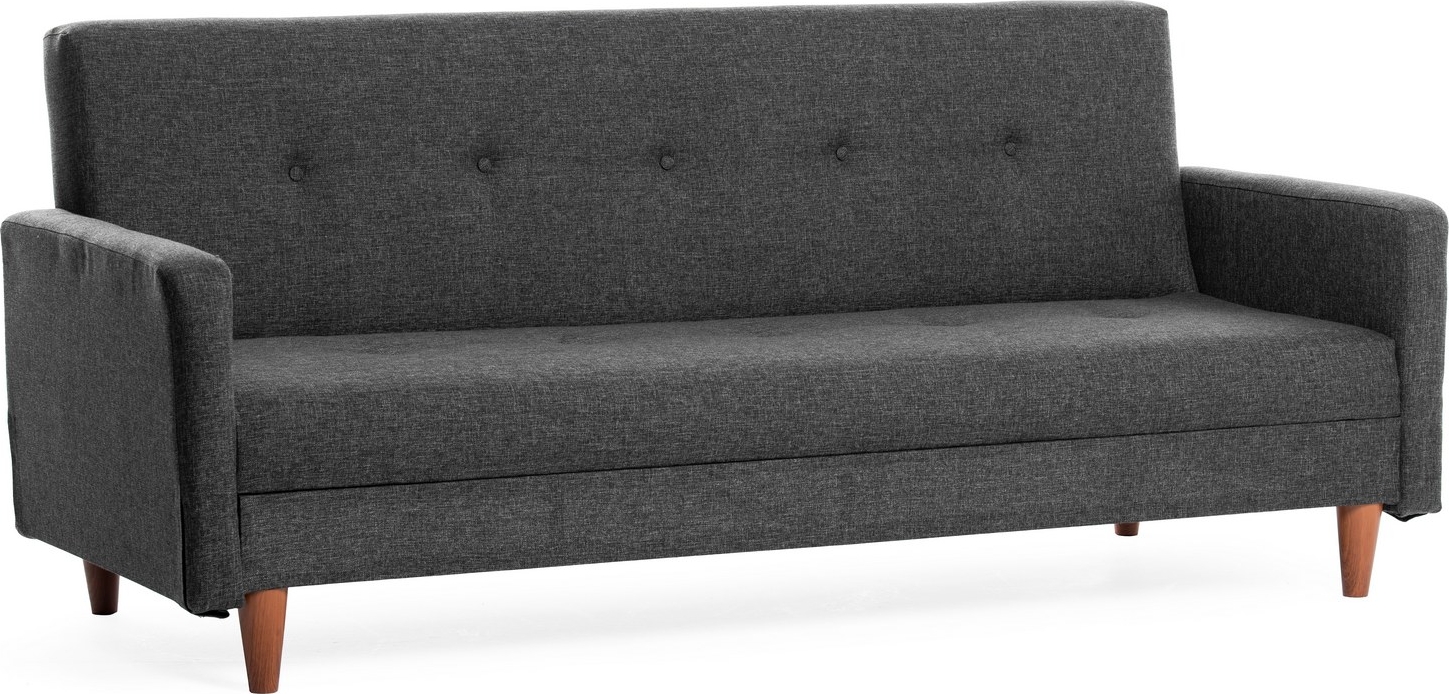 Hiko 3-Sitzer-Schlafsofa Dunkelgrau