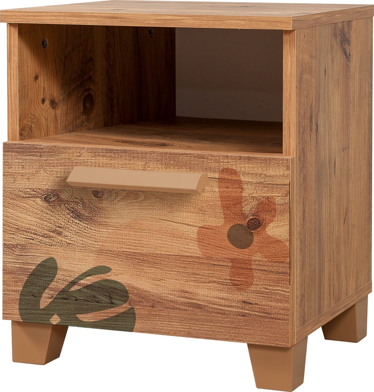 Leva Leaf Nachttisch - Kiefer