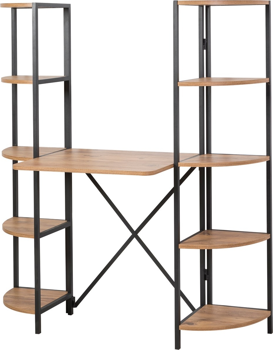 Aura Schreibtisch 139 x 34 cm - Kiefer/Schwarz Aura Schreibtisch 139 x 34 cm - Kiefer/Schwarz