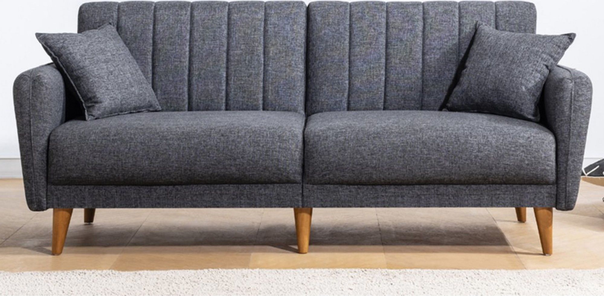 Aqua 3-Sitzer Schlafsofa - Dunkelgrau