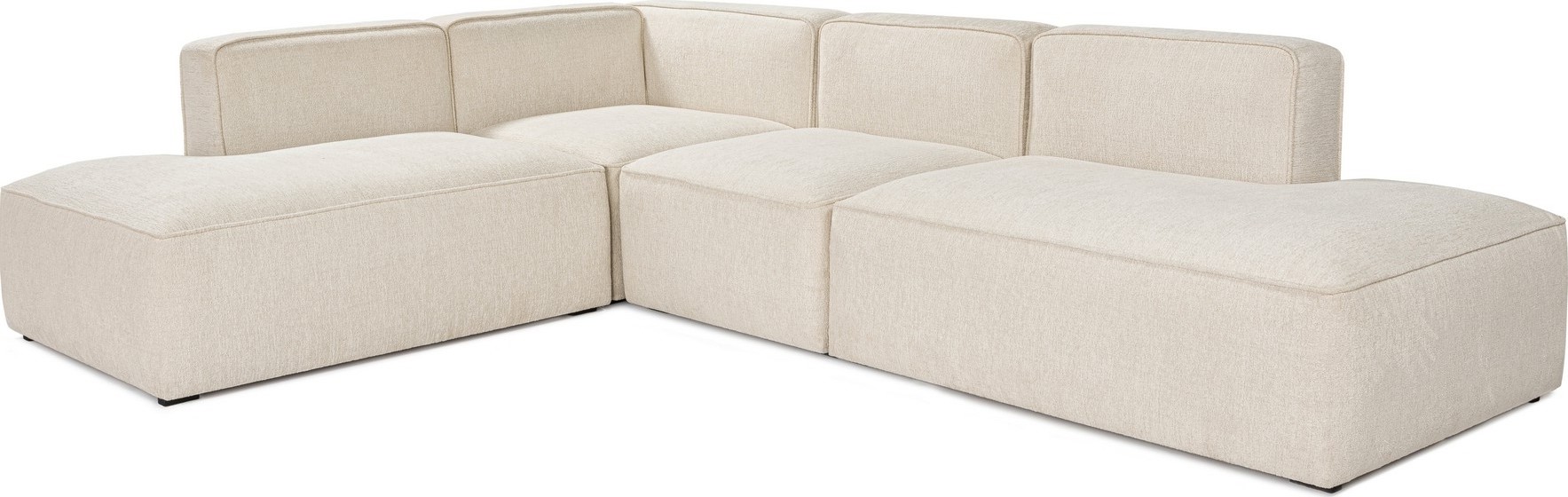 Mehr Ecksofa mit offenen Enden links - Creme Mehr Ecksofa mit offenen Enden links - Creme