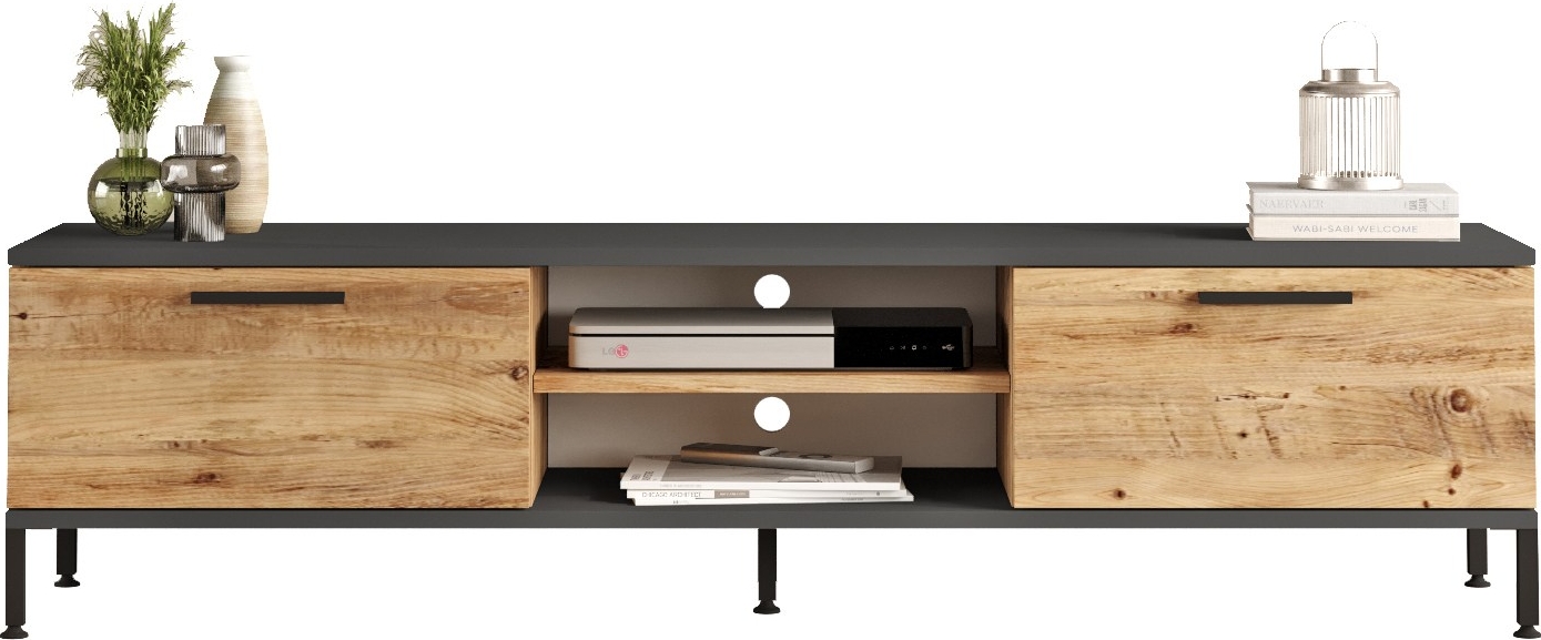 Rialto Medienbank - Kiefer/Anthrazit Rialto Medienbank - Kiefer/Anthrazit