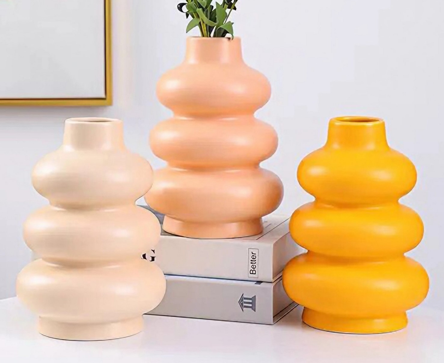 Striga-Vase - Rosa/Orange/Creme Striga-Vase - Rosa/Orange/Creme