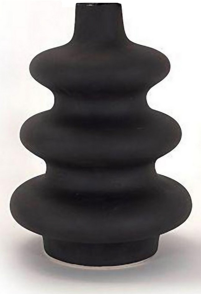 Damas Vase - Schwarz