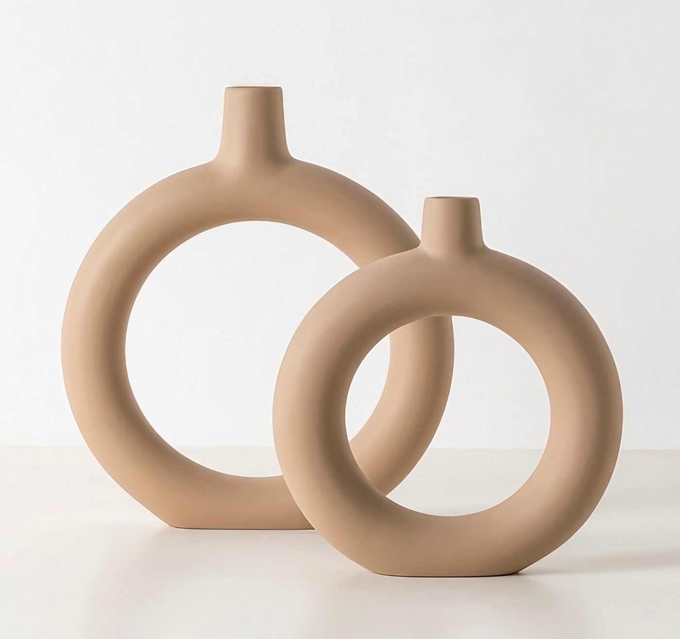 Hoyo Vase - Hellbraun