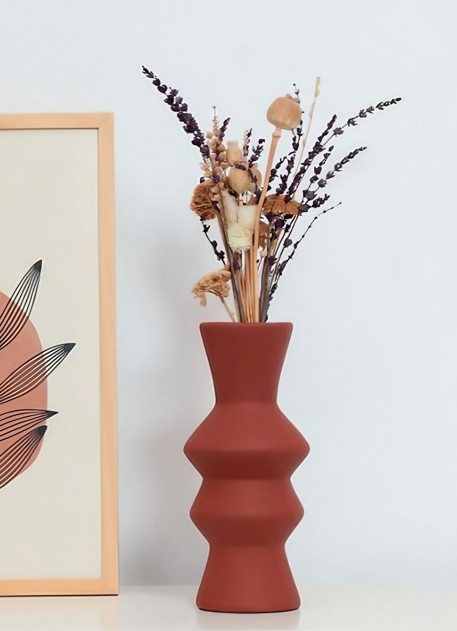 Rolo Vase - Rot Rolo Vase - Rot