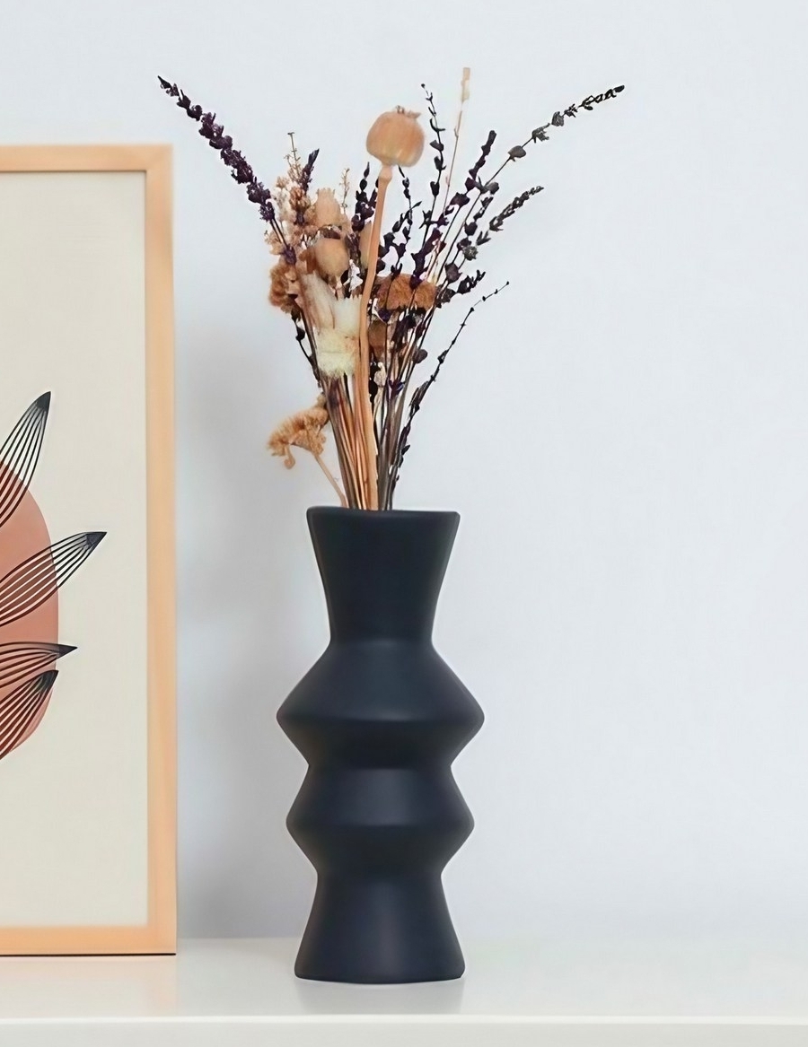 Rolo Vase - Anthrazit