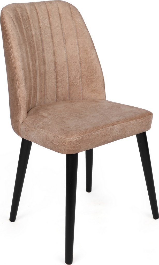 Alfred Esszimmerstuhl-Set - Beige/Schwarz Alfred Esszimmerstuhl-Set - Beige/Schwarz