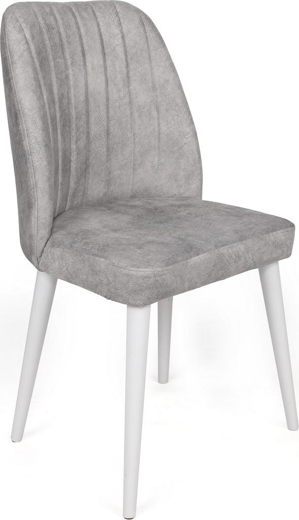 Alfred Esszimmerstuhl-Set - Grau/Weiß Alfred Esszimmerstuhl-Set - Grau/Weiß