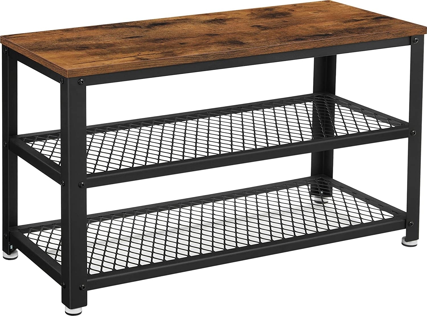 Lasse Schuhregal 73 cm - Braun/Schwarz