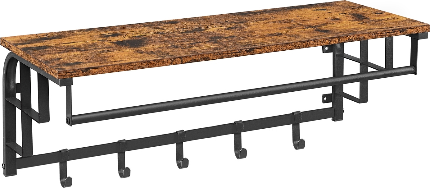 Aleksander Hutablage 80 cm - Braun/Schwarz