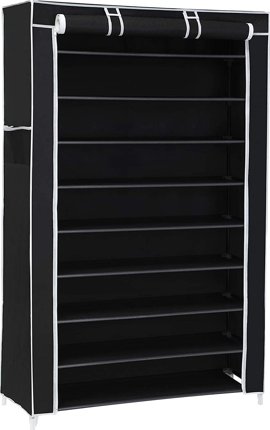 Kaspian Schuhregal 88 cm - Schwarz