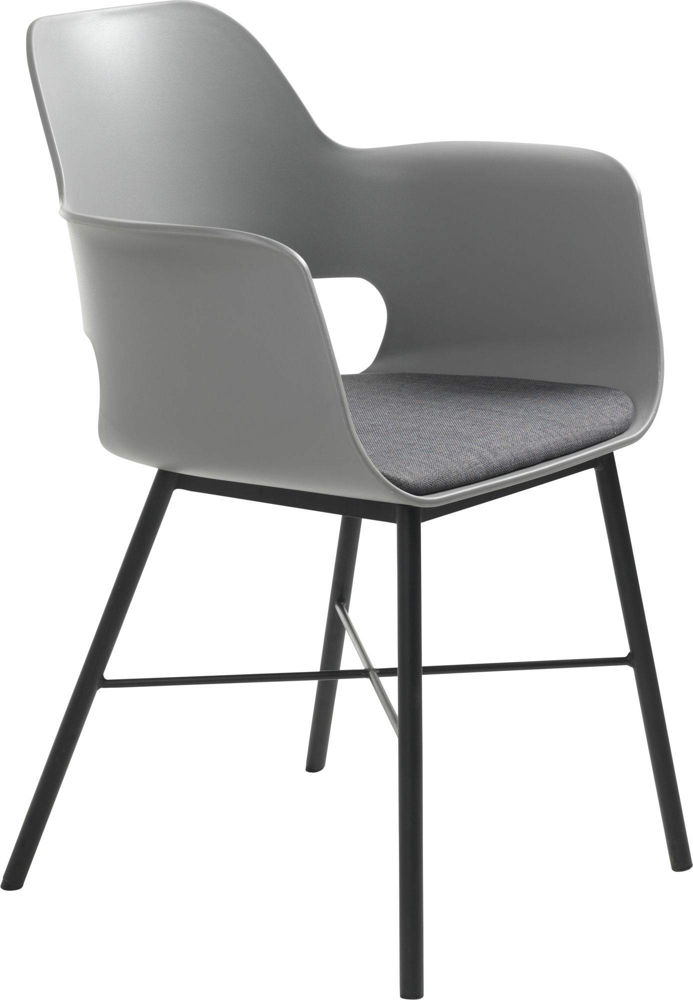 Roma grauer Sessel mit Sitzkissen Roma grauer Sessel mit Sitzkissen