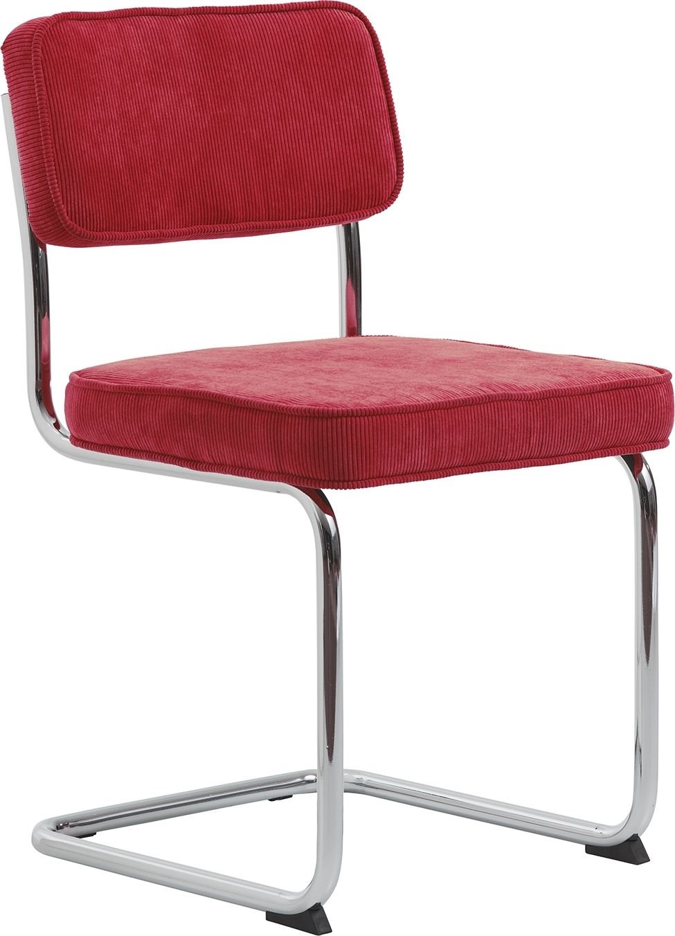 Aero-Stuhl aus rotem Cord