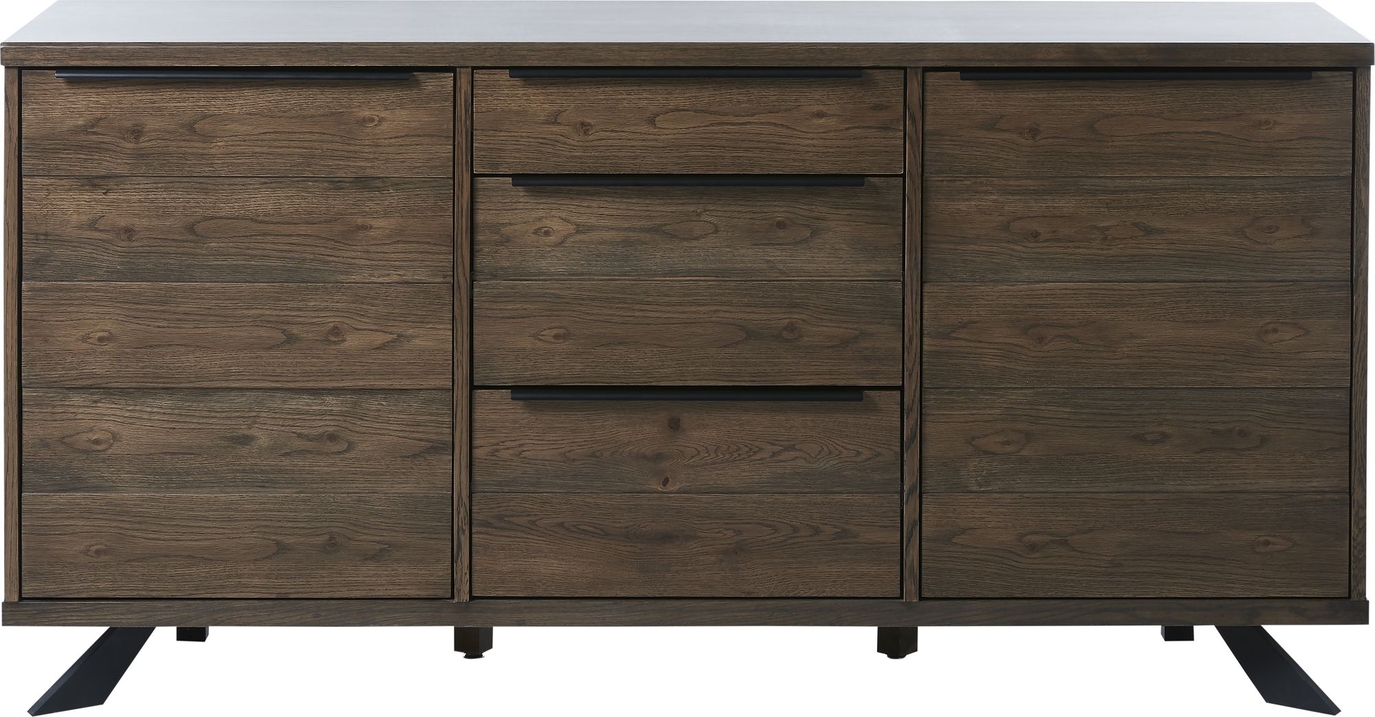Sideboard Edge - Fischgr�te braun gebeizt COPY COPY