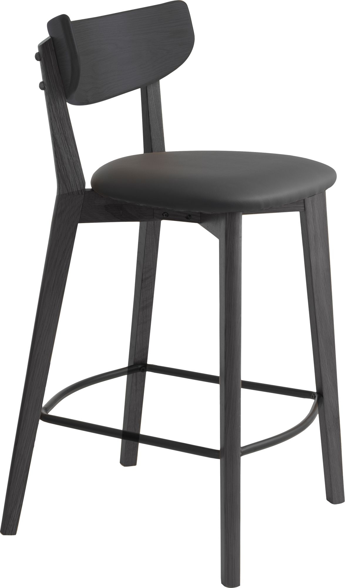 Tactomanto Thekenstuhl - Schwarzes PU