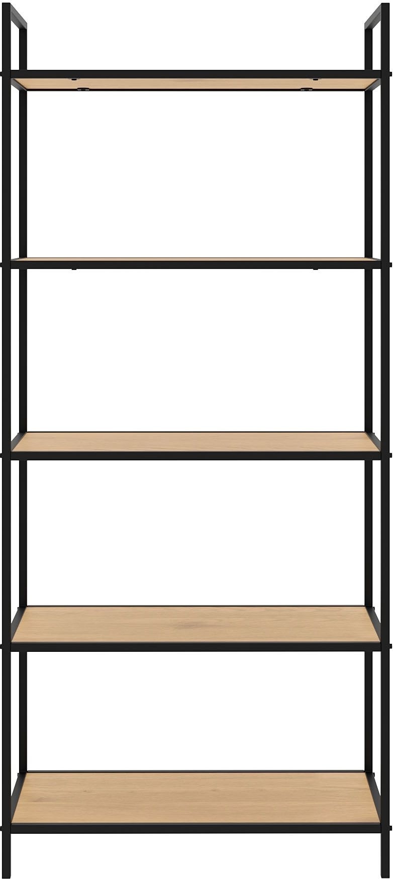 Medici-B�cherregal H156 cm - Eiche/Schwarz