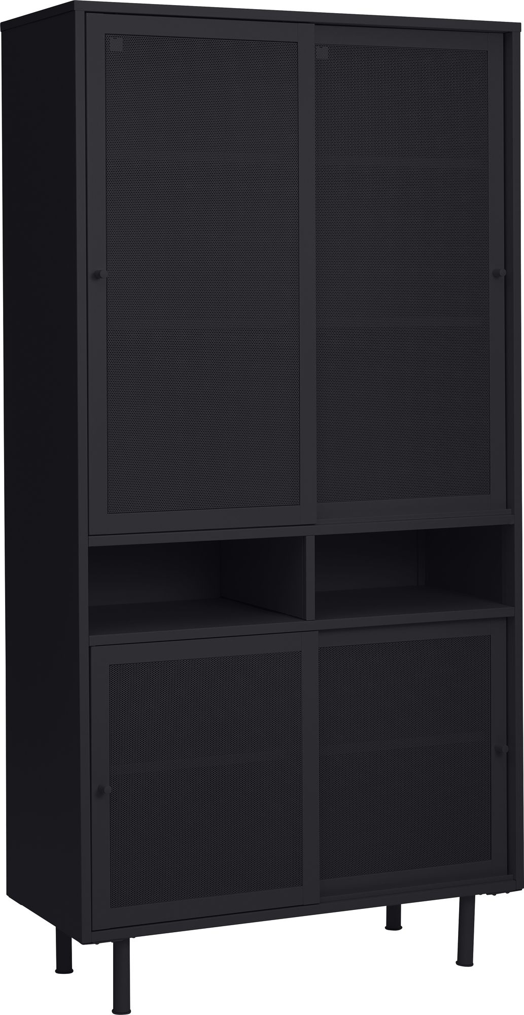 Schraubstockschrank H180 cm - Schwarz