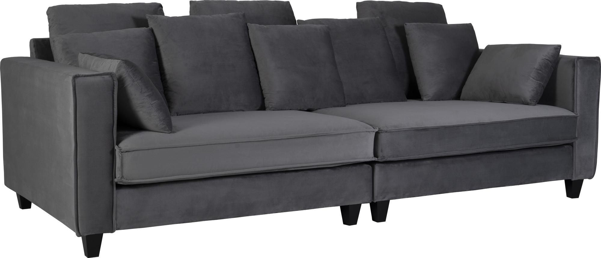 Brandy Lounge 3,5-Sitzer Sofa XL - Dunkelgrau (Samt) Brandy Lounge 3,5-Sitzer Sofa XL - Dunkelgrau (Samt)